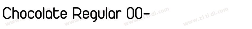 Chocolate Regular 00字体转换